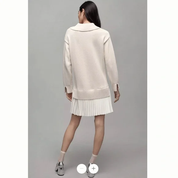 Anthropologie x English Factory Twofer Dress- Size L - Picture 2 of 3